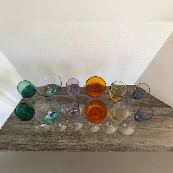 Vtg MCM Long Stemmed Cordial Glasses - Picture 5 of 8